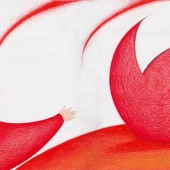 rosso-tondo-susy-zanella-digital-art-illustration